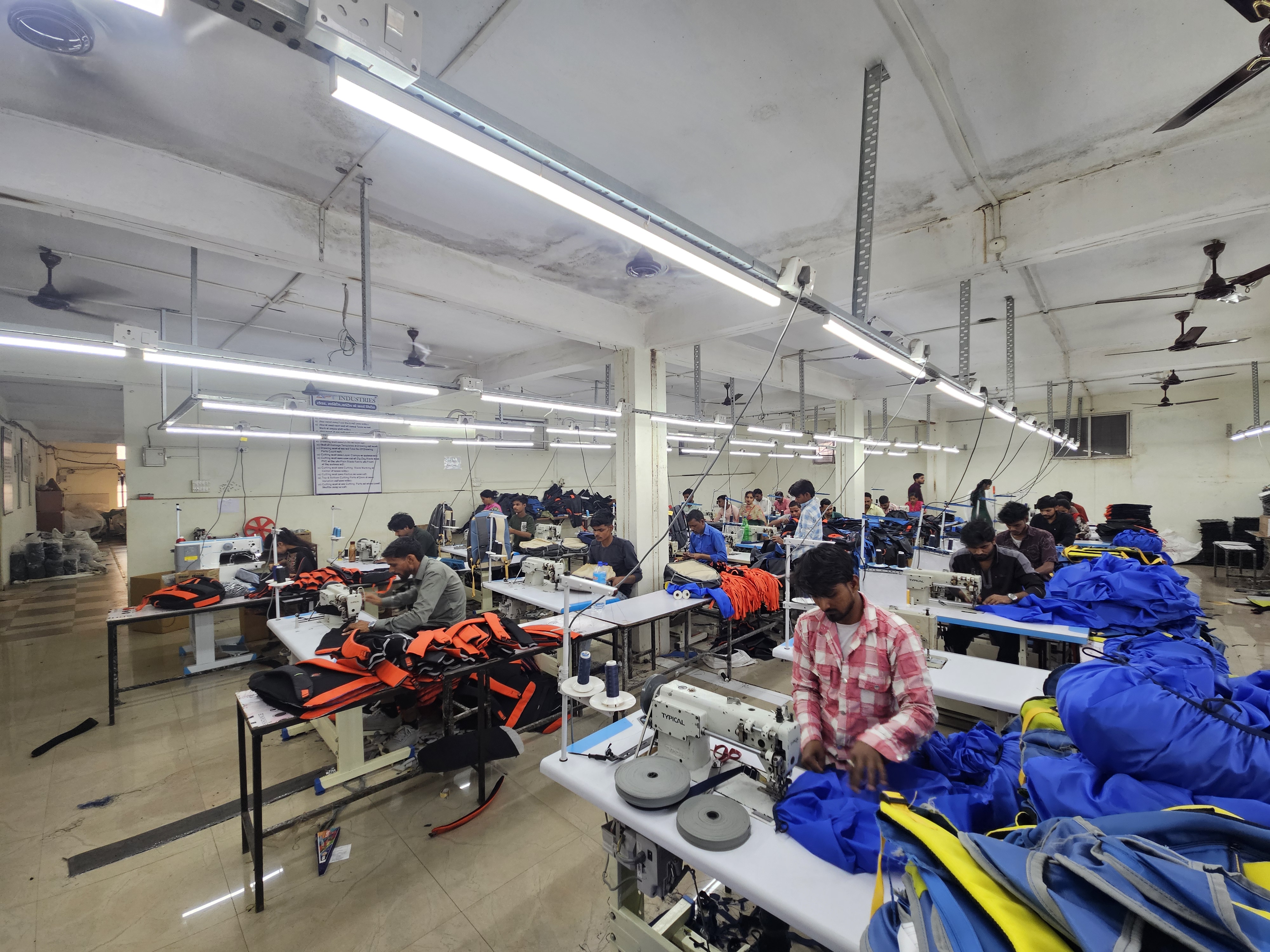Production activity inside the Busta shop floor